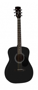 LF002-BKS Акустическая гитара, цвет черный матовый, Lutner