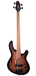 B4FL-MHPZ-OPTA Artisan Series Бас-гитара безладовая, коричневый санберст, Cort