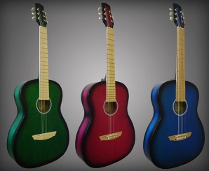 H-313-BL Акустическая гитара, отделка глянцевая, цветная, Амистар