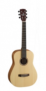 EARTH-MINI-OP Earth Series Акустическая гитара 3/4, цвет натуральный, с чехлом, Cort
