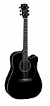 MR710F-BK MR Series Электро-акустическая гитара, с вырезом, черная, Cort