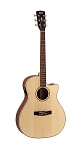 GA-MEDX-OP Grand Regal Series Электро-акустическая гитара, с вырезом, натуральный, Cort