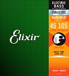 14677 NANOWEB Комплект струн для бас-гитары, нерж.сталь, Medium, 45-105, Elixir