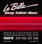760FX Комплект струн для 4-струнной бас-гитары 39-96 La Bella