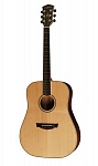 PW-310M-E-NS Электро-акустическая гитара, с чехлом, матовая, Parkwood