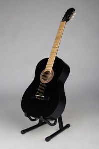 ML-C1-BK Классическая гитара, глянцевая, черная, MiLena-Music
