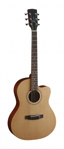 LF01C-OP Акустическая гитара, уменьшенный корпус с вырезом, цвет натуральный, Lutner