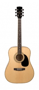LD002-NAT Акустическая гитара, дредноут, цвет натуральный, Lutner