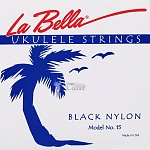 15-BLACK Комплект струн для укулеле La Bella