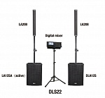 DLS22 Комплект акустических систем, сабвуфер, микшер, Soundking