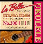 200 Uke-Pro Комплект струн для укулеле сопрано, La Bella