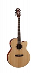 CJ1F-NS CJ Series Электро-акустическая гитара, с вырезом, цвет натуральный, Cort