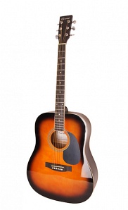 F600-BS Акустическая гитара, санберст, Caraya