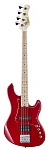 GB74JH-TR GB Series Бас-гитара, красная, Cort