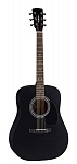 W81E-BKS Электро-акустическая гитара, черная, с чехлом. Parkwood