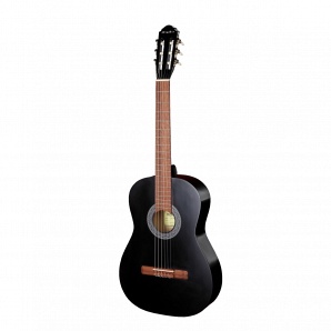 ML-CM1-BK Классическая гитара, матовая, черная, MiLena-Music