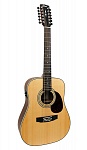 Earth70-12E-OP Earth Series Электро-акустическая гитара 12-струнная, цвет натуральный, Cort
