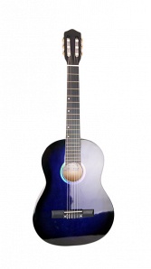 H-303-BL Классическая гитара, отделка глянцевая, цветная, Амистар