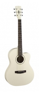 LF01C-AW Акустическая гитара, уменьшенный корпус с вырезом, цвет белый, Lutner