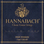 728HT Custom Made Blue Комплект струн для классической гитары, сильное натяжение, Hannabach