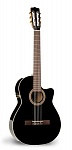 041701 Hybrid CW Black Crescent TRIC Электро-акустическая классическая гитара, с футляром, La Patrie