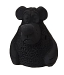 SM02 Свистулька маленькая Медведь, черная, Керамика Щипановых