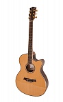 SP50-C/N Акустическая гитара, с вырезом, цвет натуральный, Caraya