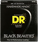 BKB-45 Black Beauties Комплект струн для бас-гитары, сталь, с покрытием, Medium, 45-105, DR