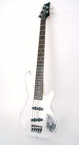 PB-205WH Бас-гитара, 5-струнная, оргстекло, Caraya