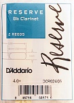 DCR02405 Reserve Трости для кларнета Bb, размер 4.0+, 2шт., Rico